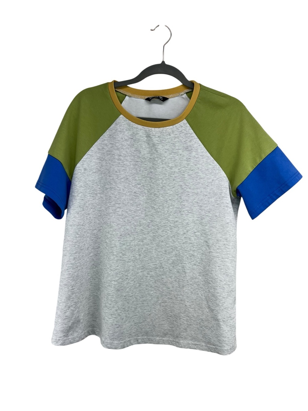 BloomChic Color Block Short Sleeve Polished Tee Womens Size 10